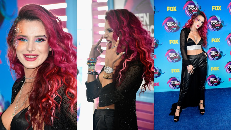 Illustration for article titled Nauseating Neons, Power Suits, and Frilly Florals Dominated the Teen Choice Awards